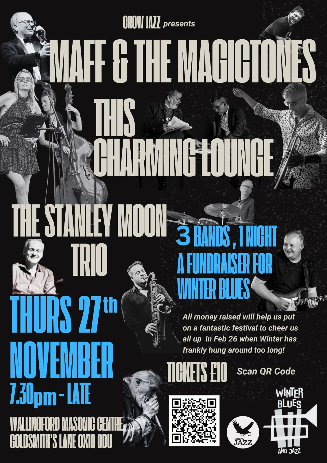 Wallingford Winter Blues and Jazz Weekender 14-16th February 2025 Banner